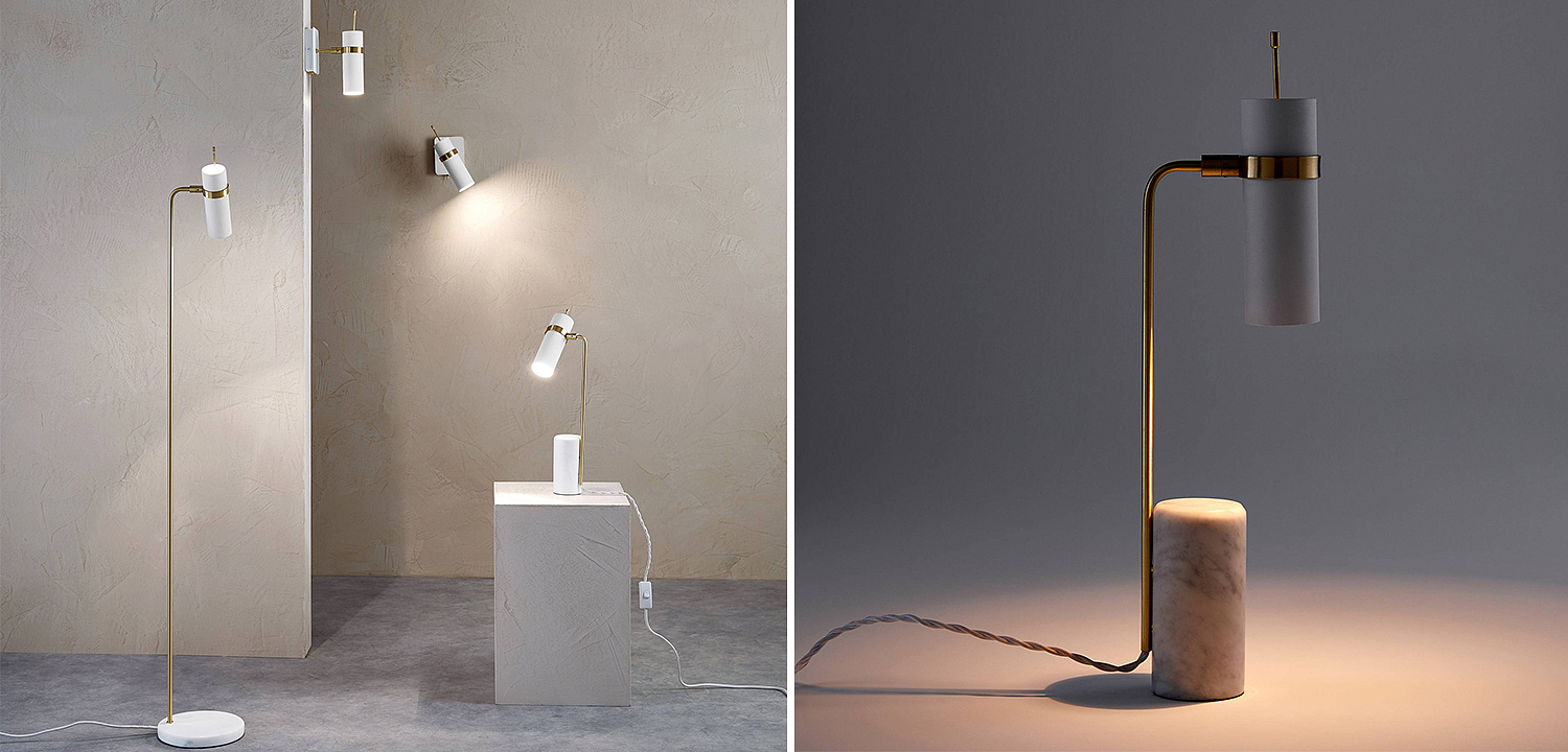 Настольная лампа Detlef Table lamp white marble Настольная лампа Detlef Table lamp white marble - Loft-Concept в Липецке