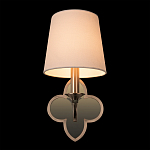 Бра с белым текстильным абажуром и фигурным основанием с зеркальной вставкой Vitorino варинант исполнения - 25 | Loft Concept в Липецке