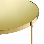 Кофейный столик овальный золотой Modern Mirror Gold Table варинант исполнения - 3 | Loft Concept в Липецке