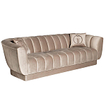 Диван трехместный велюровый серый Island of Comfort варинант исполнения - 1 | Loft Concept в Липецке