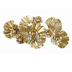 Панно настенное Blank Sheet Golden Flower варинант исполнения - 1 | Loft Concept в Липецке