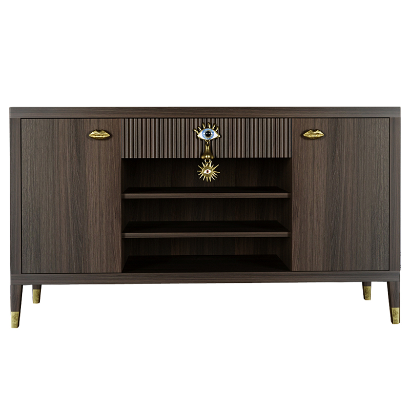 Комод-буфет Elsa Dreams Walnut с открытыми полками Орех Комод-буфет Elsa Dreams Walnut с открытыми полками Орех в Липецке | Loft Concept