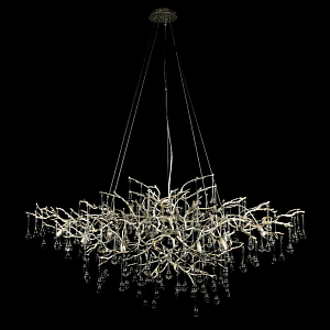 Люстра Crystal Drops Silver 125 см