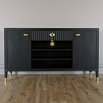 Комод-буфет Elsa Dreams Black с открытыми полками   варинант исполнения - 6 | Loft Concept в Липецке