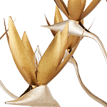 Люстра с плафонами в виде цветов Golden Bird of Paradise варинант исполнения - 1 | Loft Concept в Липецке