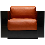 Дизайнерское кожаное кресло Poltronova Saratoga Armchair варинант исполнения - 1 | Loft Concept в Липецке