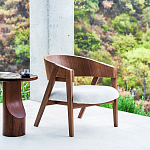 Приставной столик из массива дерева Walnut варинант исполнения - 10 | Loft Concept в Липецке