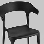 Черный стул из прочного PP-пластика JORIS варинант исполнения - 6 | Loft Concept в Липецке