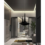 Подвесной вязаный черный светильник «Лампа Марракеша» варинант исполнения - 4 | Loft Concept в Липецке