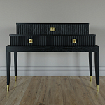 Премиальная Консоль с тремя ящиками Elsa Dreams Black варинант исполнения - 3 | Loft Concept в Липецке