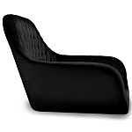 Барный стул вращающийся со спинкой и подлокотниками Douglas Rhombus Черный Велюр варинант исполнения - 2 | Loft Concept в Липецке