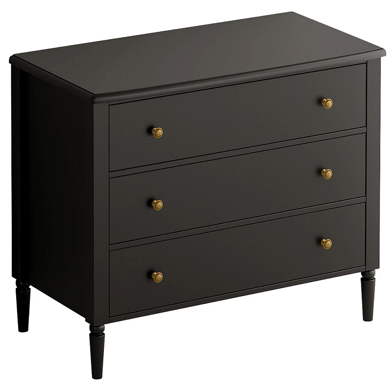 Комод с 3 ящиками Blues Black Черный в Липецке | Loft Concept 