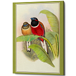 Постер на холсте с изображением птиц Blooming Birds Poster варинант исполнения - 6 | Loft Concept в Липецке