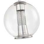 Подвесной светильник с плафоном в форме шара Inner Gleam Orb silver варинант исполнения - 5 | Loft Concept в Липецке