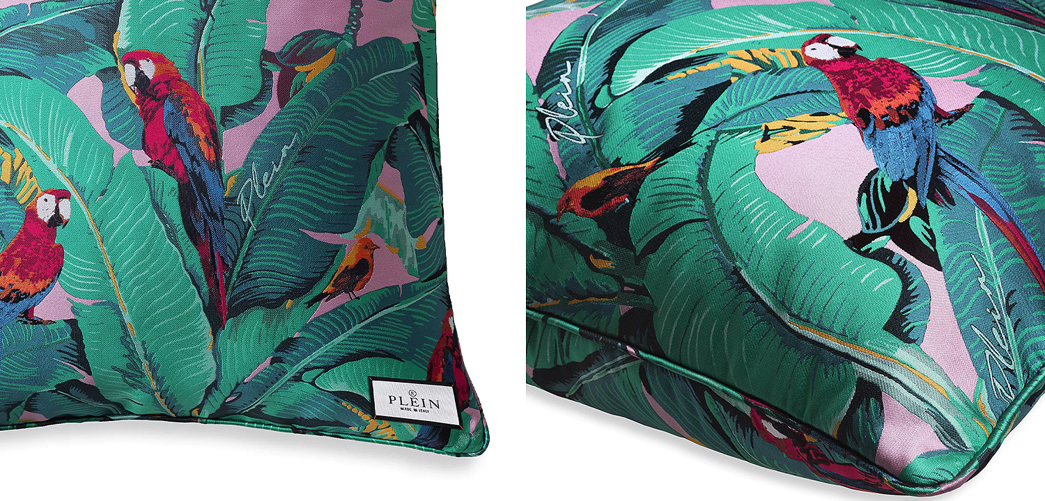 Подушка Philipp Plein Cushion Parrot 50 x 50 Подушка Philipp Plein Cushion Parrot 50 x 50 - Loft-Concept в Липецке