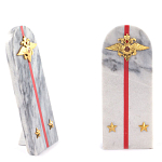 Сувенир Погон МВД из натурального камня мрамор Souvenir Epaulets варинант исполнения - 2 | Loft Concept в Липецке