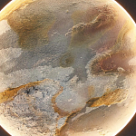 Бра в форме диска черного цвета Borders of Black варинант исполнения - 3 | Loft Concept в Липецке