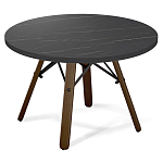 Стол журнальный c круглой столешницей на четырех коричневых ножках Charm Coffee Table варинант исполнения - 1 | Loft Concept в Липецке