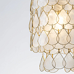 Подвесной светильник с декором из натуральной морской ракушки Iridescent Light варинант исполнения - 4 | Loft Concept в Липецке