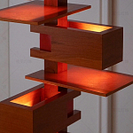 Торшер с каркасом из множества полок Links варинант исполнения - 2 | Loft Concept в Липецке