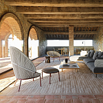 Дизайнерское уличное кресло с веревочной спинкой PETALO Armchair варинант исполнения - 7 | Loft Concept в Липецке