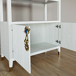 Стеллаж со стеклянными полками Elsa Dreams White варинант исполнения - 4 | Loft Concept в Липецке