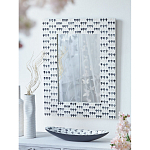 Прямоугольное зеркало с инкрустацией раковинами устриц Mother оf Pearl Facets варинант исполнения - 6 | Loft Concept в Липецке