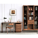 Стол рабочий округлой формы с 3-мя ящиками  Working Moonnut Table варинант исполнения - 1 | Loft Concept в Липецке