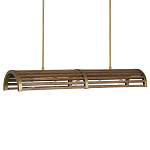 Люстра линейная полукруглой формы Wooden Horseshoe варинант исполнения - 4 | Loft Concept в Липецке