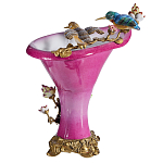 Ваза розового цвета из фарфора с птичкми и цветущими ветвями Garden of Eden варинант исполнения - 2 | Loft Concept в Липецке