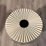 Дизайнерский журнальный стол круглый с фактурной столешницей Ifike варинант исполнения - 1 | Loft Concept в Липецке