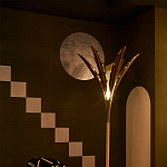 Обои ручная роспись Chez Nina by India Mahdavi Standard colourway on Perfect Green slub silk варинант исполнения - 2 | Loft Concept в Липецке