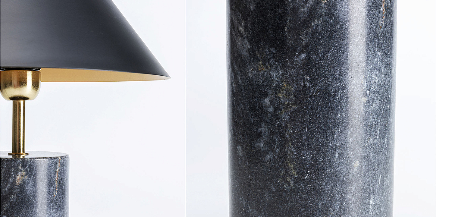 Настольная лампа из темно-синего мрамора - Loft-Concept в Липецке