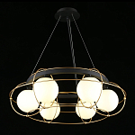 Люстра подвесная круглая с белыми плафонами Martin варинант исполнения - 3 | Loft Concept в Липецке