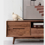 Тумба под телевизориз массива дерева TV Stand made of Walnut Wood варинант исполнения - 3 | Loft Concept в Липецке