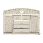 Комод из натурального ротанга Weavella белый варинант исполнения - 1 | Loft Concept в Липецке