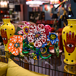 Декоративная статуэтка Yayoi Kusama Flowers that Bloom at Midnight Pink варинант исполнения - 4 | Loft Concept в Липецке