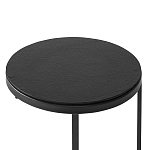 Кофейный столик круглый чёрный Compact Loft варинант исполнения - 3 | Loft Concept в Липецке