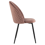 Мягкий стул в велюре пыльно-розового цвета Miruna Chair варинант исполнения - 5 | Loft Concept в Липецке