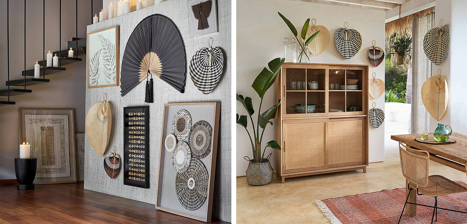 Аксессуар на стену Wicker Bamboo Fan Аксессуар на стену Wicker Bamboo Fan - Loft-Concept в Липецке