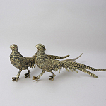 Статуэтка бронзовая пара Фазаны золотые Bronze Birds варинант исполнения - 1 | Loft Concept в Липецке