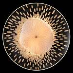 Бра с белым рельефным плафоном и стеклом с рисунком FLOW варинант исполнения - 1 | Loft Concept в Липецке