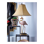 Настольная лампа с абажуром Розовый Фламинго Porcelain Flamingo Lamp варинант исполнения - 2 | Loft Concept в Липецке