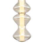 Подвесной светильник светодиодный с стеклянным волнообразным плафоном Amphora of Light варинант исполнения - 4 | Loft Concept в Липецке