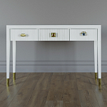 Дизайнерский Письменный стол Elsa Dreams White с тремя ящиками варинант исполнения - 1 | Loft Concept в Липецке