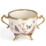 Фарфоровая чаша с бронзовыми элементами Eden Garden варинант исполнения - 1 | Loft Concept в Липецке