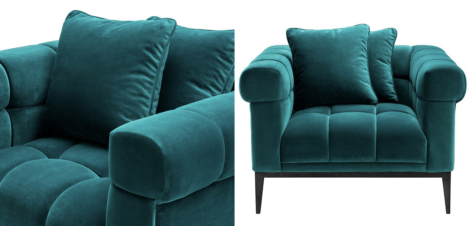 Кресло Eichholtz Chair Aurelio sea green Кресло Eichholtz Chair Aurelio sea green - Loft-Concept в Липецке
