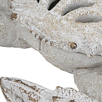 Статуэтка краб с детализированной текстурой в белом цвете Marine Accessories варинант исполнения - 3 | Loft Concept в Липецке