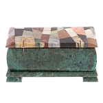 Шкатулка с мозаикой из натуральных камней Stone Casket варинант исполнения - 4 | Loft Concept в Липецке