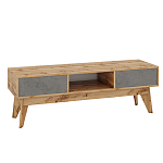 ТВ-тумба с фасадом цвета серый бетон Grace of Furniture  варинант исполнения - 1 | Loft Concept в Липецке